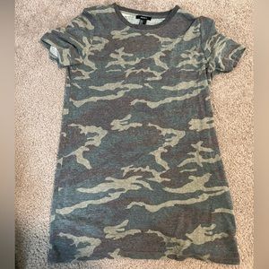Forever 21; medium camp tee shirt dress; used good but no stains or tears